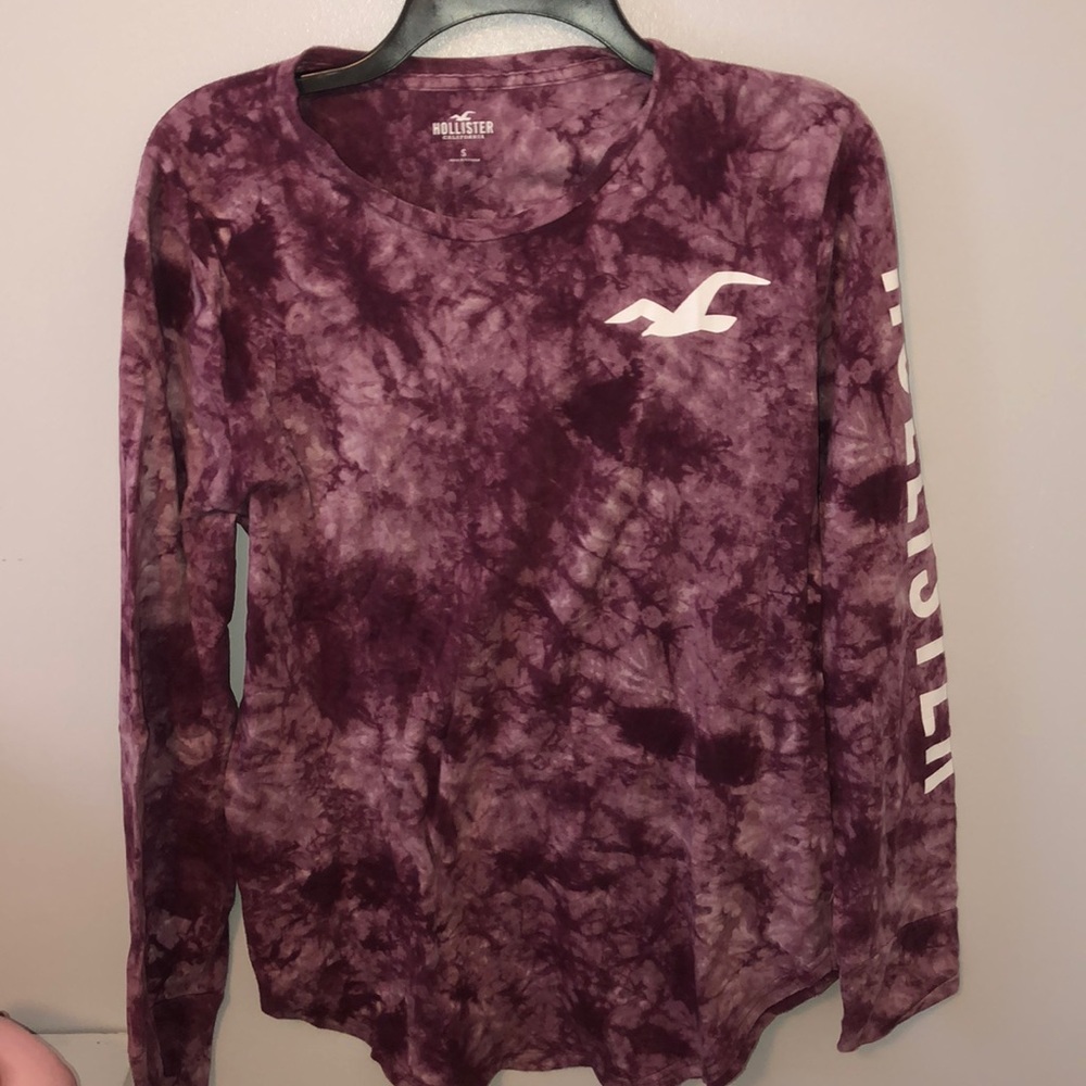 Purple the dye hollister shirt